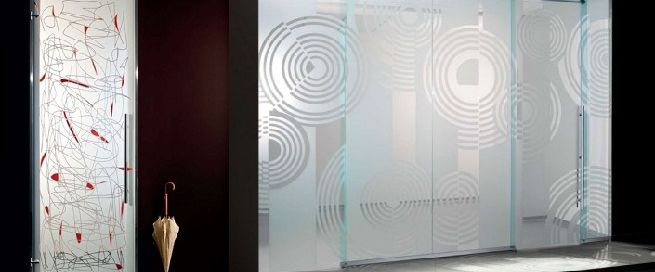 Instale originales diseños de puertas de cristal automáticos - Originales puertas de cristal