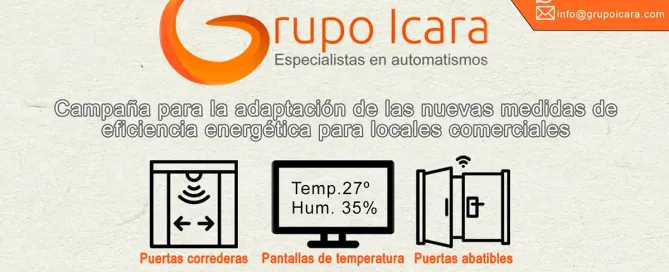 El ahorro energético gracias a las puertas automáticas para locales comerciales -
