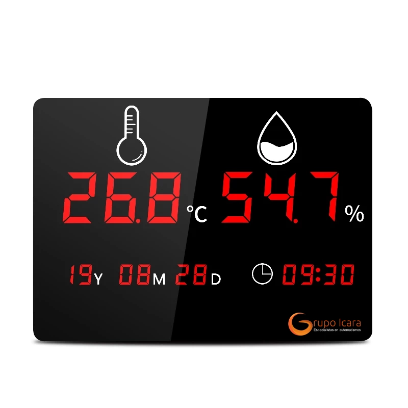 Medidor de temperatura y humedad comercios medidor temperatura ahorro energetico