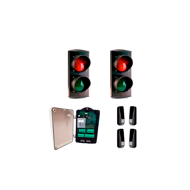 Kit semáforos para control de rampas de garaje Kit semáforos para control de rampas de garaje