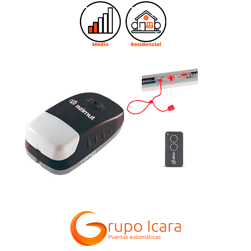 Kit motor V2 AZIMUT puertas seccionales y basculantes - kit azimut puertas seccionales basculantes Kit motor V2 AZIMUT puertas seccionales y basculantes