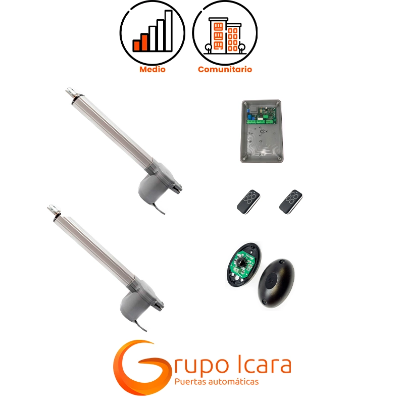 Kit motor VDS EGO puertas abatibles 2 hojas - kit motor vds ego 2 hojas puertas abatibles Kit motor VDS EGO puertas abatibles 2 hojas