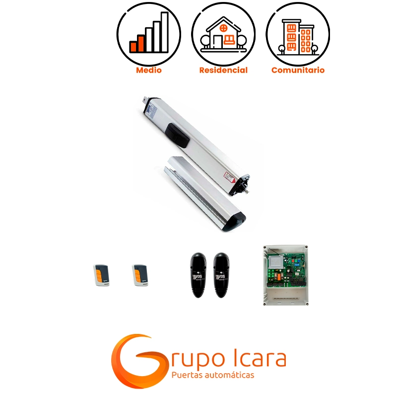 Kit motor VDS PH 240 R puertas batientes 1 hoja - kit motor vds ph 240 puertas batientes 1 hoja Kit motor VDS PH 240 R puertas batientes 1 hoja