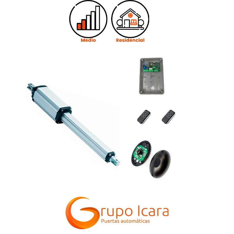 Kit VDS PM1 puertas batientes 1 hoja - kit motor vds pm1 puertas batientes 1 hoja Kit VDS PM1 puertas batientes 1 hoja