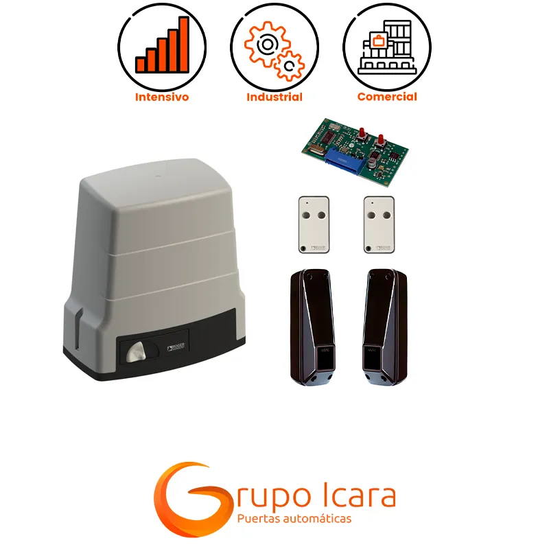 Kit motor ROGER H30 completo puertas correderas - kit roger h30 puertas correderas Kit motor ROGER H30 completo puertas correderas