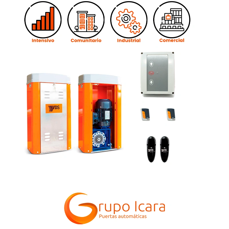 Kit de motor VDS TOM 4000K 380 V puertas correderas - kit vds tom 4000k puertas correderas Kit VDS TOM 4000K 380 V puertas correderas