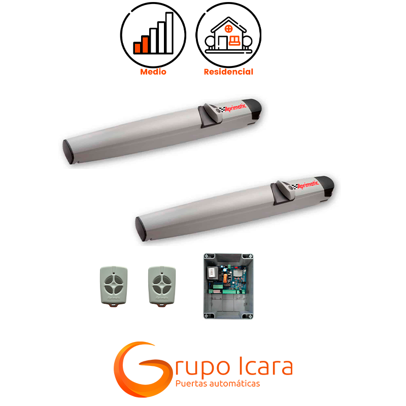Kit motor Aprimatic SR 350 puertas batientes 2 hojas